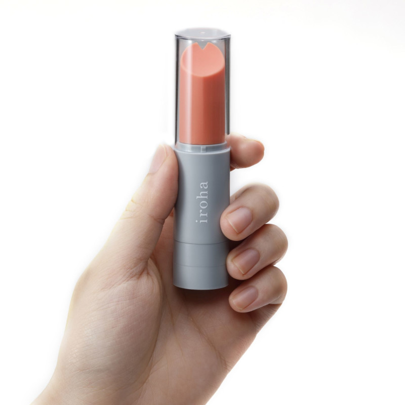Вібратор-помада IROHA STICK Grey, плавне збільшення потужності