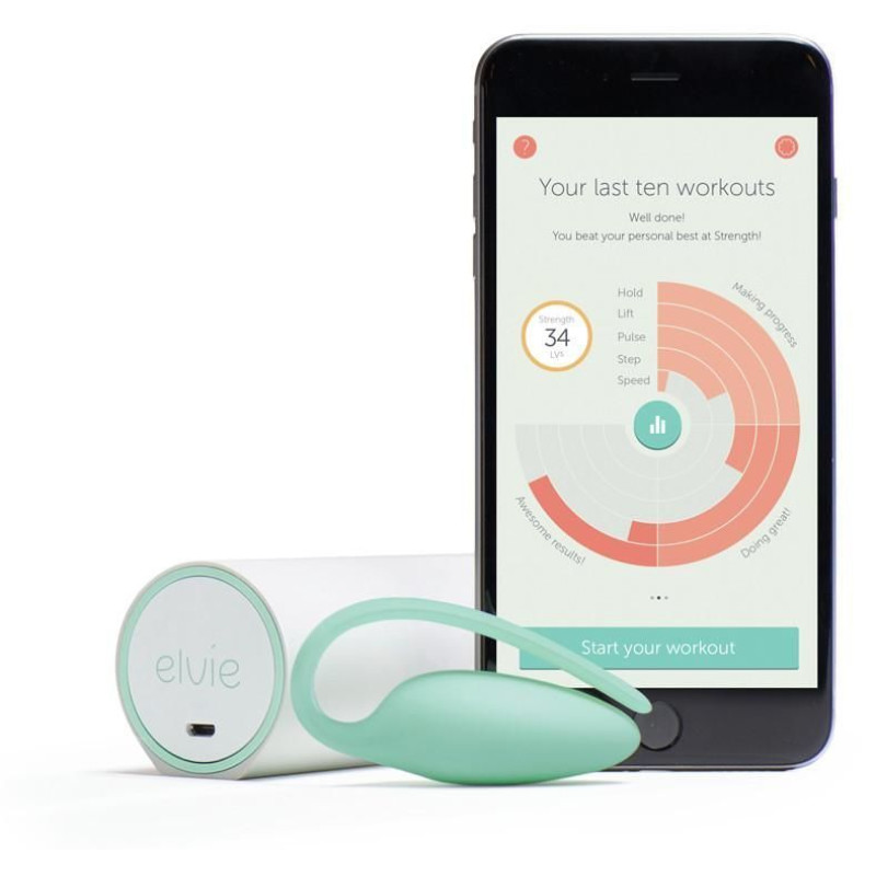 Преміум тренажер Кегеля Elvie Exercise Tracker, індукційна зарядка, PRO-додаток, без вібрації