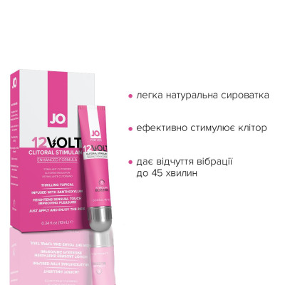 Збуджуючий гель для клітора JO 12VOLT 10 мл