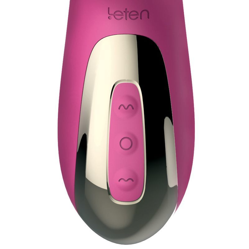 Вібратор-пульсатор Leten Automatical Thrusting Vibrator з підігрівом, перезаряджається, 10 режимів