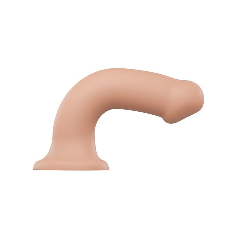 Насадка для страпона Strap-On-Me Dual Density Dildo Flesh XL, діаметр 4,5 см, двошаровий, гнучка