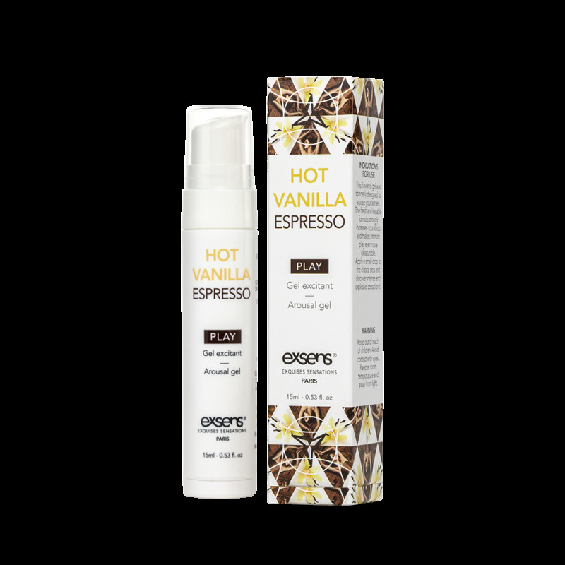 Стимулюючий гель EXSENS Kissable Hot Vanilla Espresso 15мл (термін 07.2025)