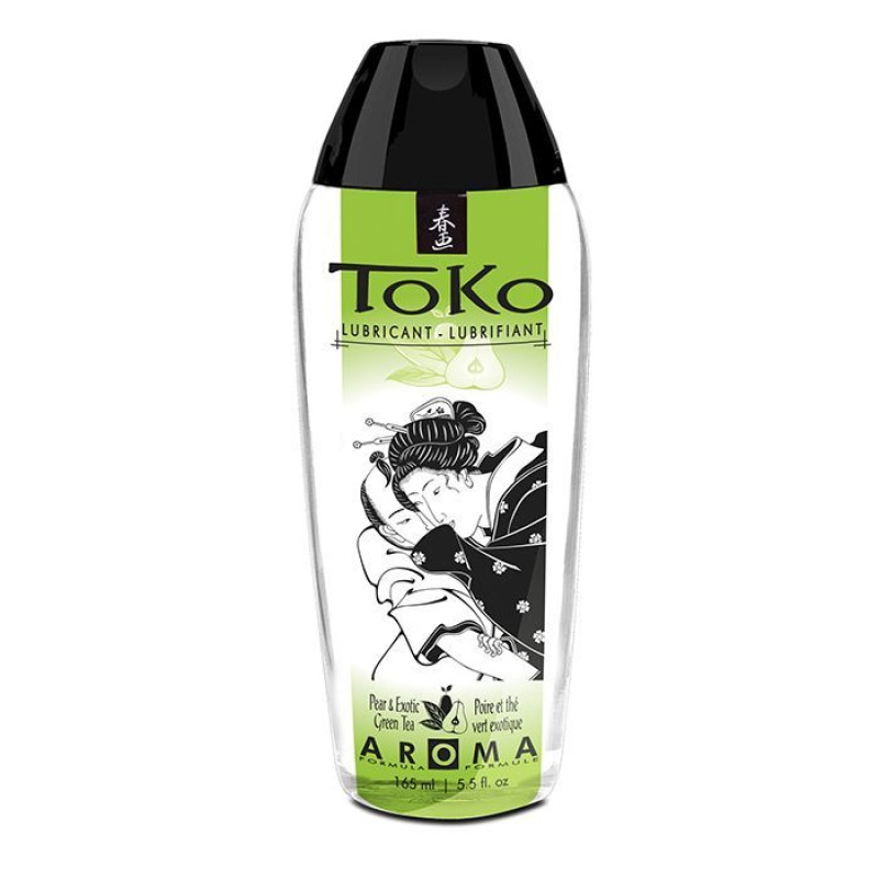 Їстівний лубрикант на водній основі Shunga Toko AROMA - Груша й Екзотичний Зелений Чай (165 мл), без цукру