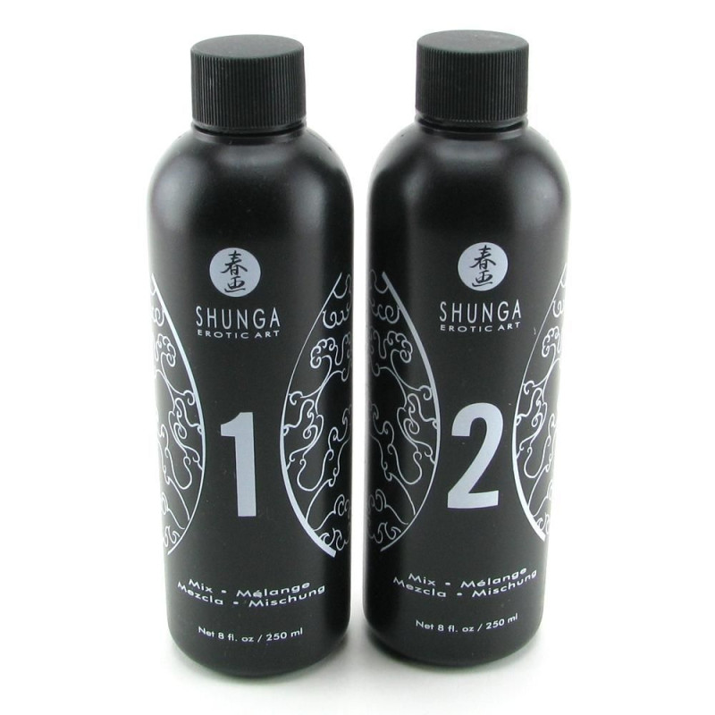 Гель для NURU масажу Shunga Oriental Body-to-Body - Екзотичні Фрукти (2 x 225 мл) плюс простирадло