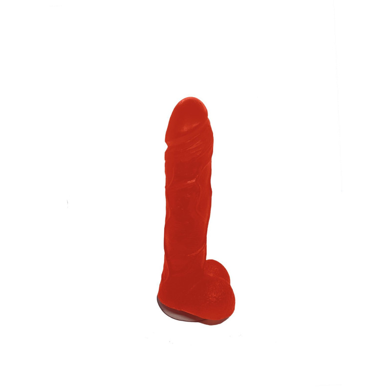 Крафтове мило-член з присоскою Чистий Кайф Red size L натуральне