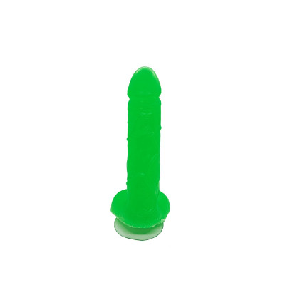 Крафтове мило-член з присоскою Чистий Кайф Green size L натуральне