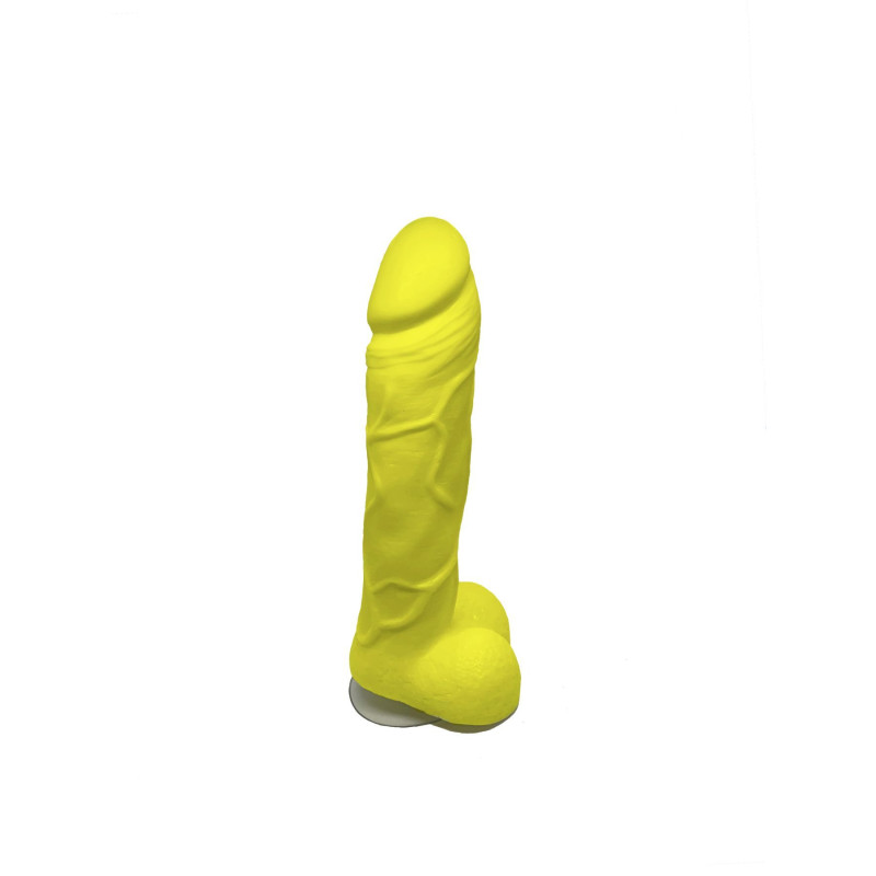 Крафтове мило-член з присоскою Чистий Кайф Yellow size L натуральне