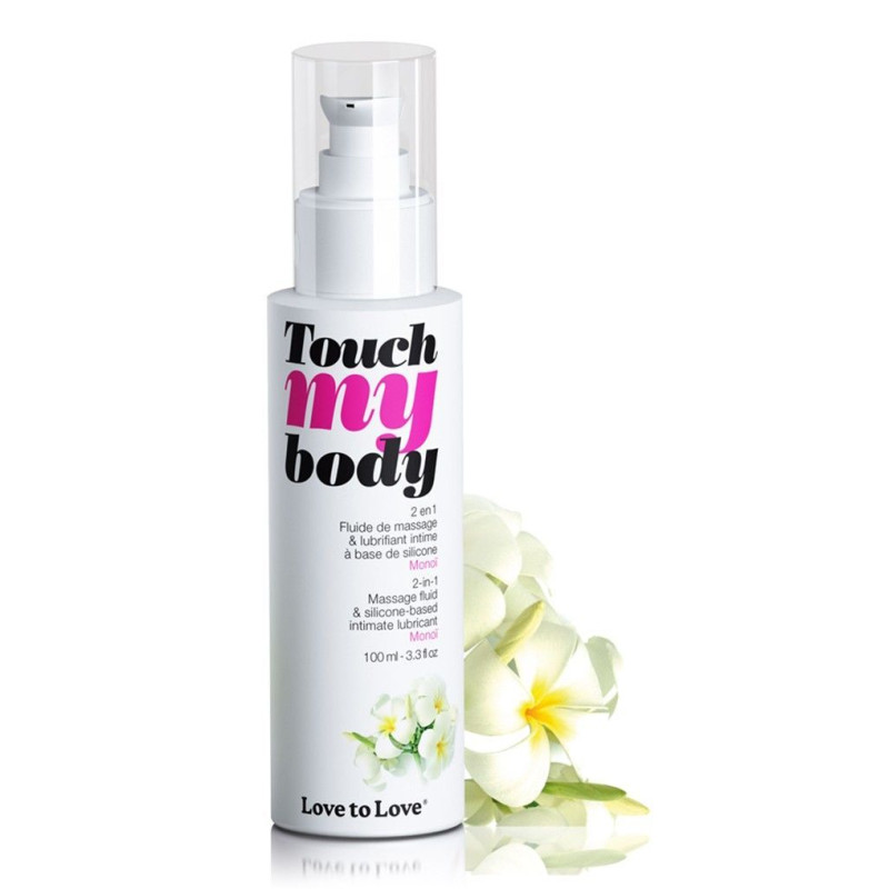 Масажний гель і змазки 2 в 1 Love To Love TOUCH MY BODY Monoi (100 мл) зволожуючий