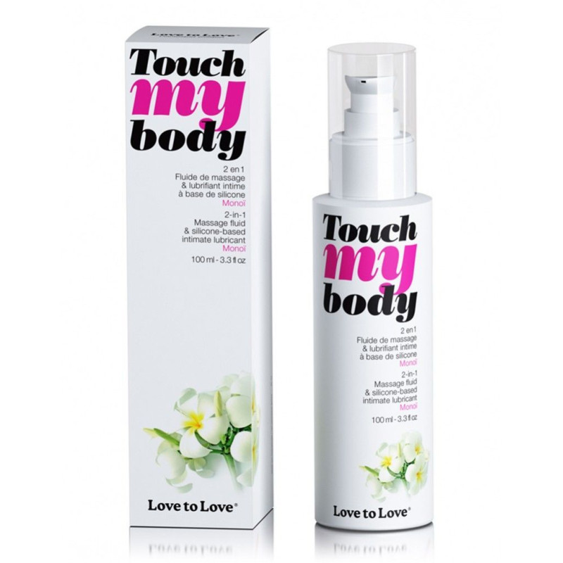 Масажний гель і змазки 2 в 1 Love To Love TOUCH MY BODY Monoi (100 мл) зволожуючий