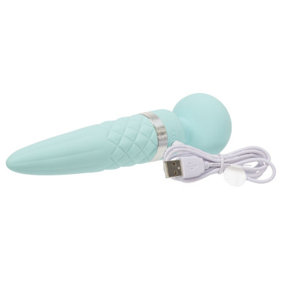 Вібромасажер 2 в 1 PILLOW TALK - Sultry Teal