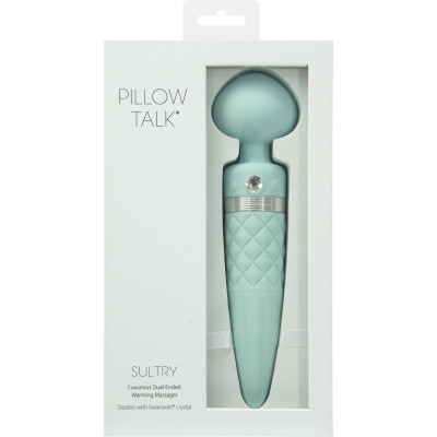 Вібромасажер 2 в 1 PILLOW TALK - Sultry Teal