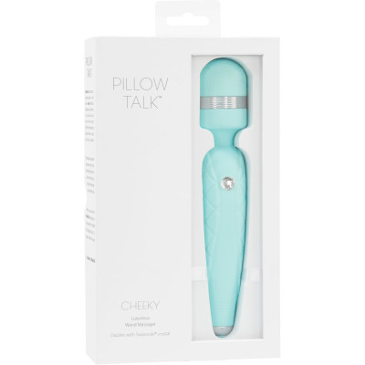 Розкішний вібромасажер PILLOW TALK - Cheeky Teal (м'ята упаковка)