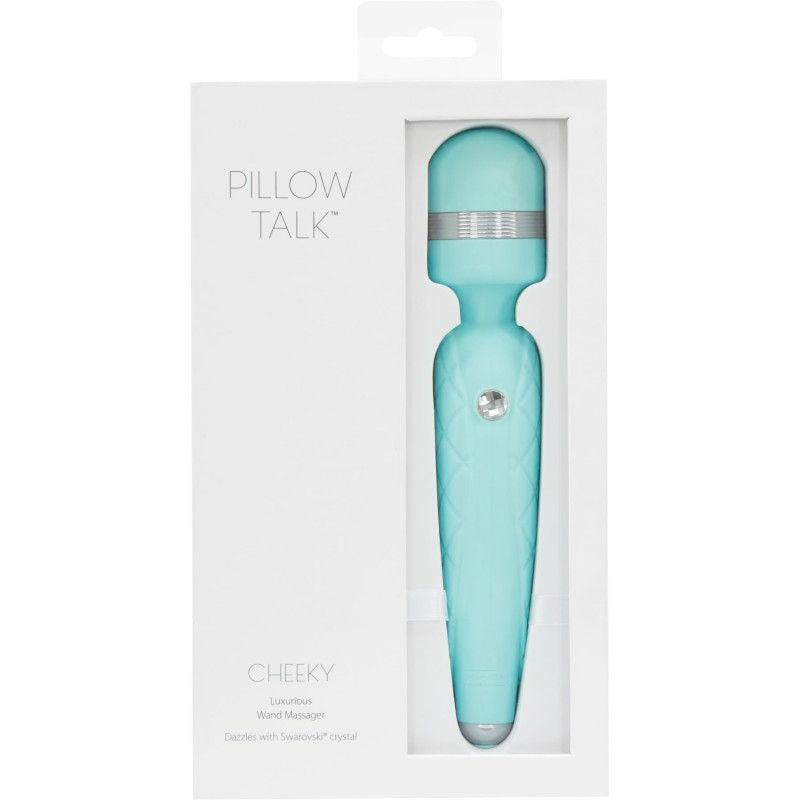 Розкішний вібромасажер PILLOW TALK - Cheeky Teal (м'ята упаковка)