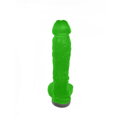 Крафтове мило-член з присоскою Чистий Кайф Green size XL натуральне