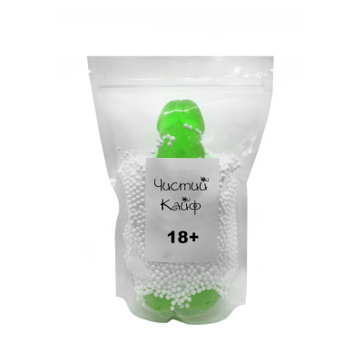 Крафтове мило-член з присоскою Чистий Кайф Green size XL натуральне