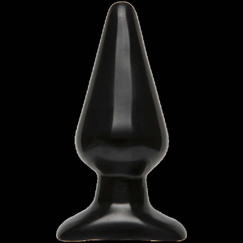 Анальна пробка Doc Johnson Smooth Classic Large - Black, макс. діаметр 5,7см