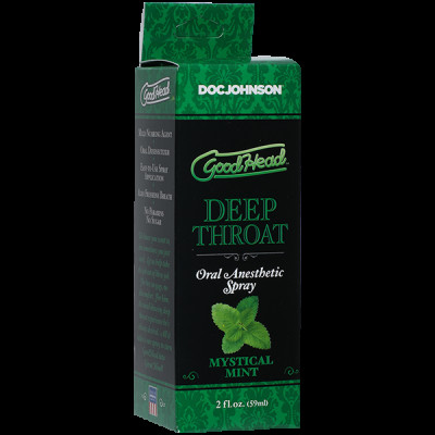 Спрей для глибокого мінету Doc Johnson GoodHead DeepThroat Spray – Mystical Mint (М'ята) 59 мл, знижує чутливість