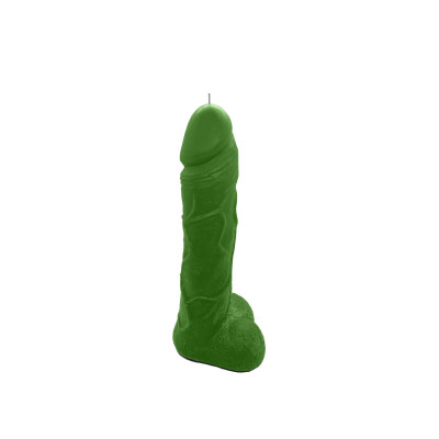 Свічка у вигляді члена Чистий Кайф Green size L, для збудливою атмосфери