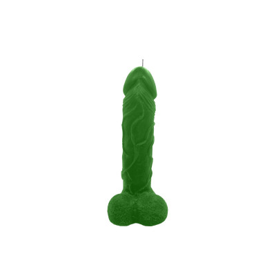 Свічка у вигляді члена Чистий Кайф Green size L, для збудливою атмосфери