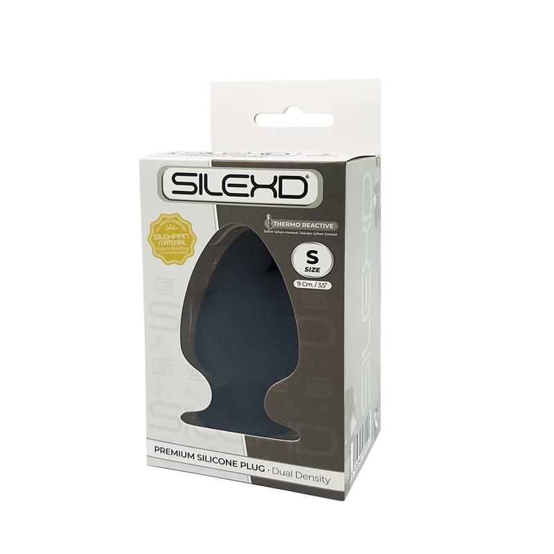 Анальна пробка SilexD (Model 1 size S) двошаровий, силікон + Silexpan, діаметр 5 см