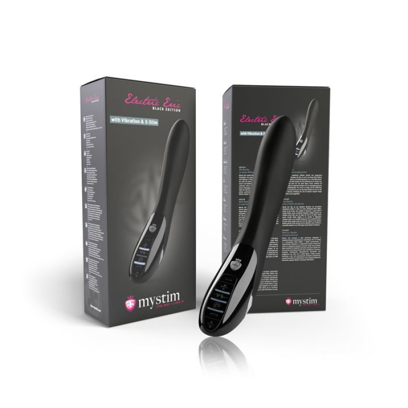 Вібратор з електростимуляцією Mystim Electric Eric eStim Black, міостімулятор