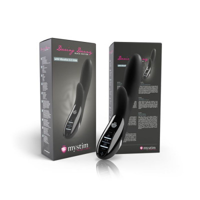 Вібратор-кролик з електростимуляцією Mystim Daring Danny eStim Black