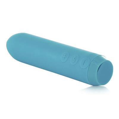 Мінівібратор Je Joue - Classic Bullet Vibrator Teal з глибокої вібрацією і фіксацією на палець
