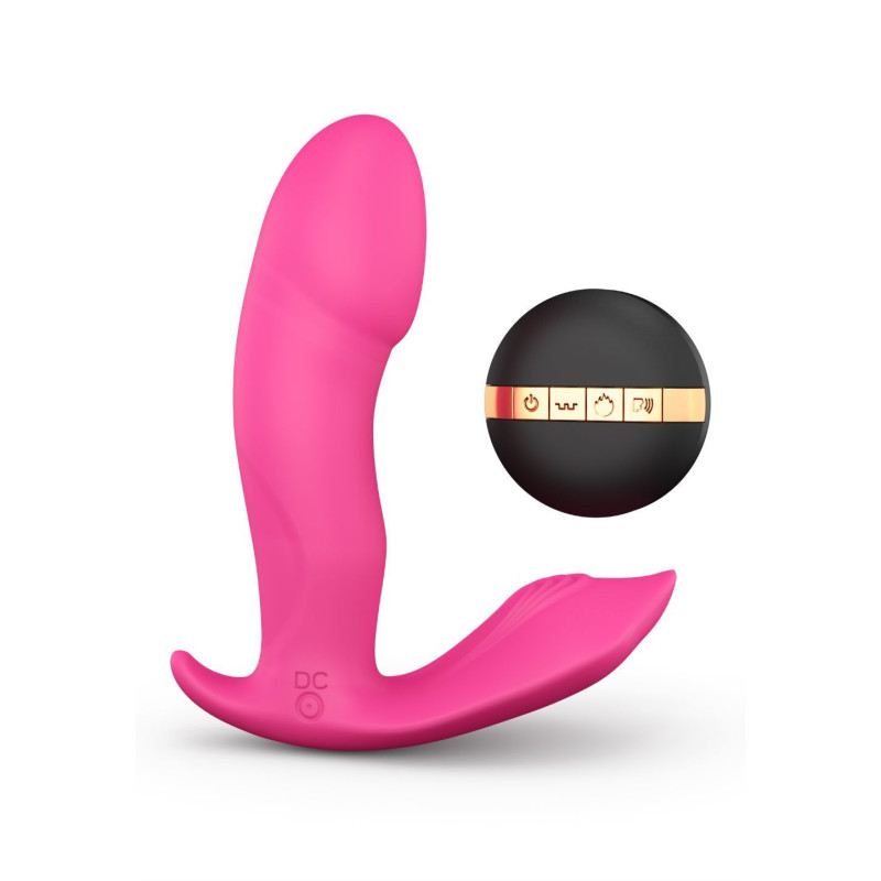 Вібратор Dorcel Secret Clit з підігрівом і пультом дистанційного керування, можна під одяг, голосове управління