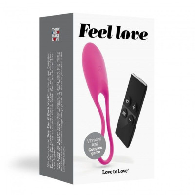 Віброяйце Love To Love Feel Love Pink з пультом