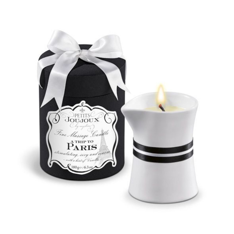 Масажна свічка Petits Joujoux - Paris - Vanilla and Sandalwood - Ваніль та сандал (190 г) розкішна упаковка