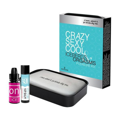 Подарунковий набір Sensuva Crazy Sexy Cool: рідкий вібратор і бальзам для сосок