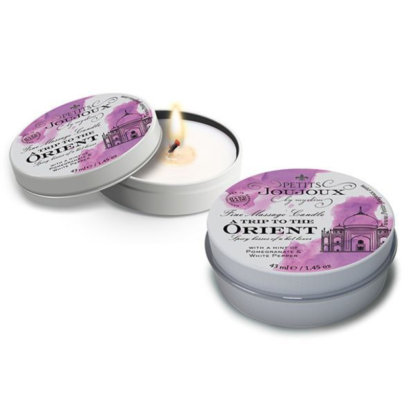 Масажна свічка Petits Joujoux - Orient - Pomegranate and White Pepper - Гранат та білий перець (43 мл) з афродизіаками