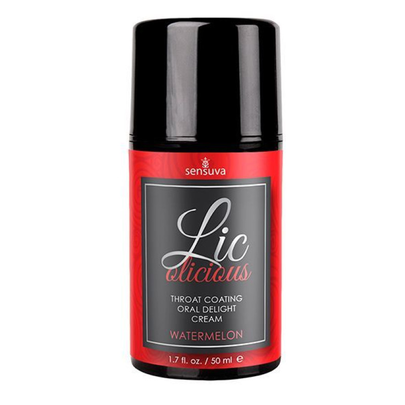 Гель для мінету Sensuva Lic-o-licious – Кавун (50 мл), маслянистий, без цукру