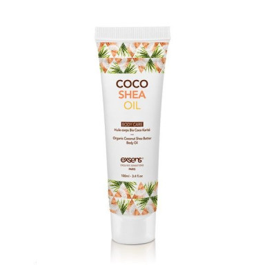 Розпродаж Органічна кокосова олія Каріте (Ши) для тіла EXSENS Coco Shea 100 мл (термін 04.2025)