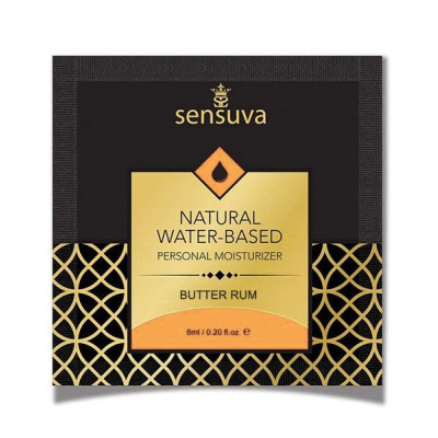 Пробник лубриканту Sensuva Natural Water-Based - Вершковий Ром 6 мл
