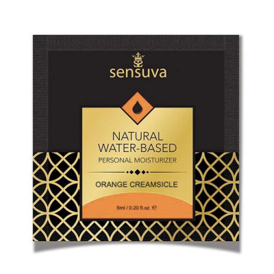 Пробник лубриканту Sensuva Natural Water-Based - Апельсиновий Крем 6 мл Пробник лубриканту Sensuva Natural Water-Based - Апельсиновий Крем 6 мл