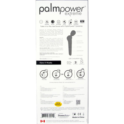 Потужний вібромасажер PalmPower EXTREME - Black