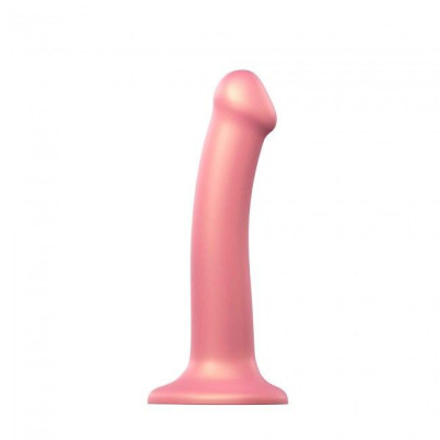 Насадка для страпону Strap-On-Me Mono Density Dildo Rose M (м'ята упаковка)