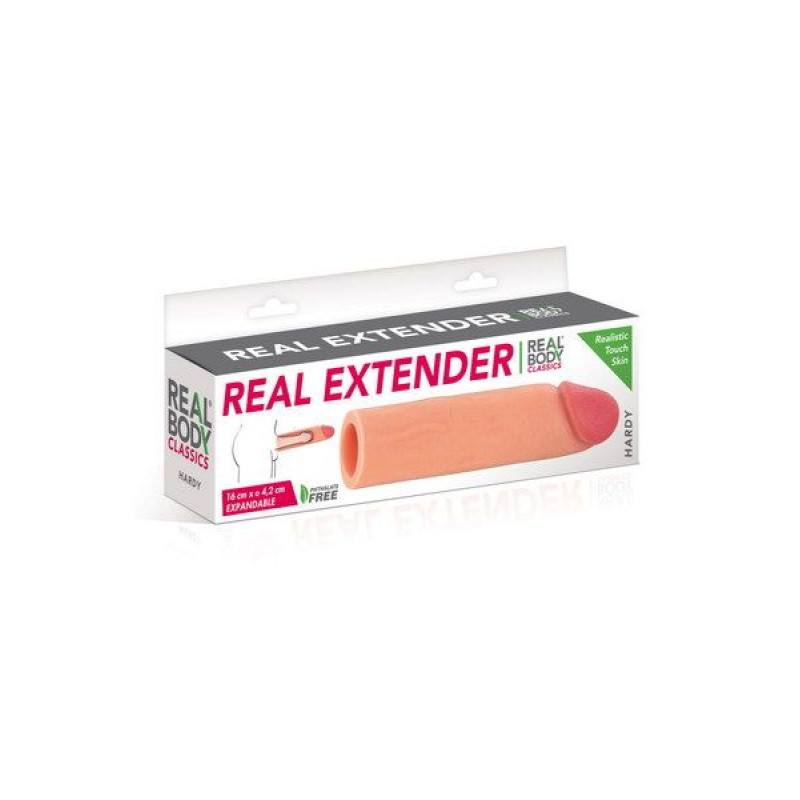 Насадка на член Real Body - Real Extender HARDY з відкритою голівкою
