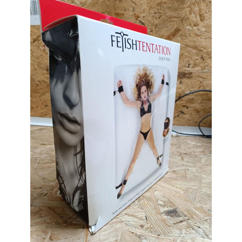 Фіксатор для ліжка Fetish Tentation Ankle and Wrist Straps for Bad (пом'ята упаковка)