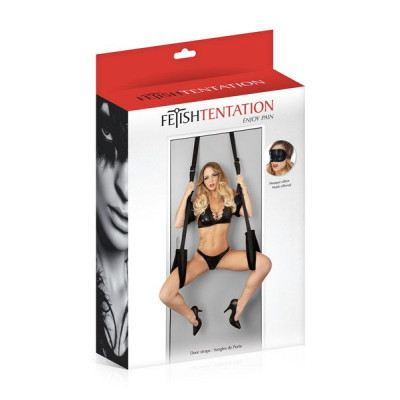 Секс-гойдалки на двері Fetish Tentation Door Straps з маскою на очі