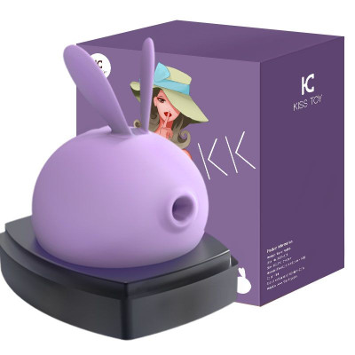 Вакуумний кліторальний стимулятор з вібрацією KISSTOY Miss KK Purple