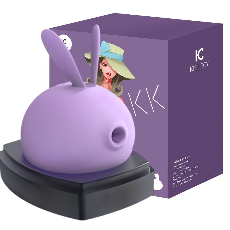 Вакуумний кліторальний стимулятор з вібрацією KISSTOY Miss KK Purple