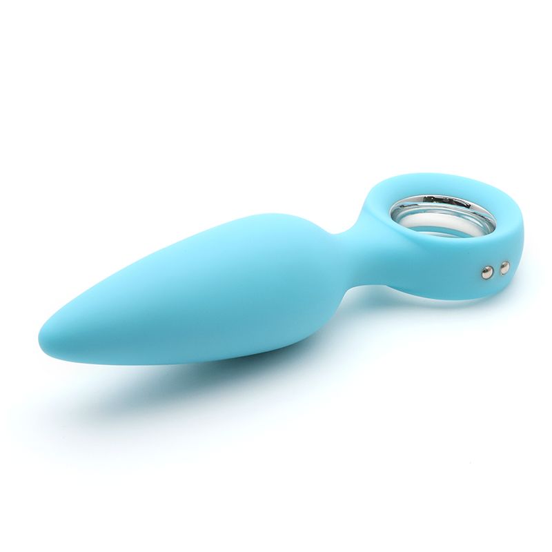 Анальна вібропробка KISSTOY Orville Blue, діаметр 30мм