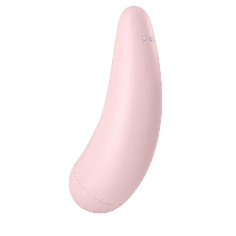 Вакуумний кліторальний стимулятор Satisfyer Curvy 2+, рожевий з керуванням через інтернет