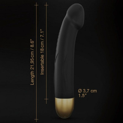 Вібратор Dorcel Real Vibration M Gold 2.0, діам 3,7см, перезаряджається, для точки G