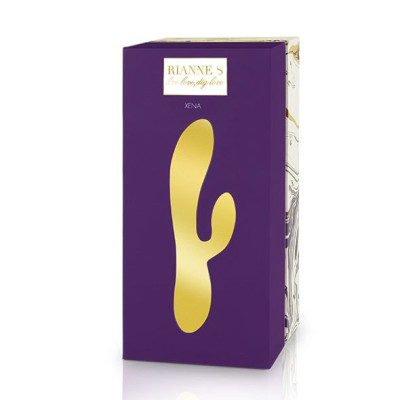 Вібратор-кролик Rianne S: Xena Purple/Lilac, 10 режимів роботи, медичний силікон