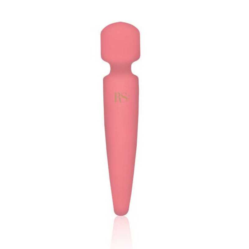 Вібромасажер Rianne S: Bella Mini Wand Coral, 10 режимів роботи, медичний силікон