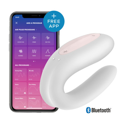 Смарт-вібратор для пар Satisfyer Double Joy White