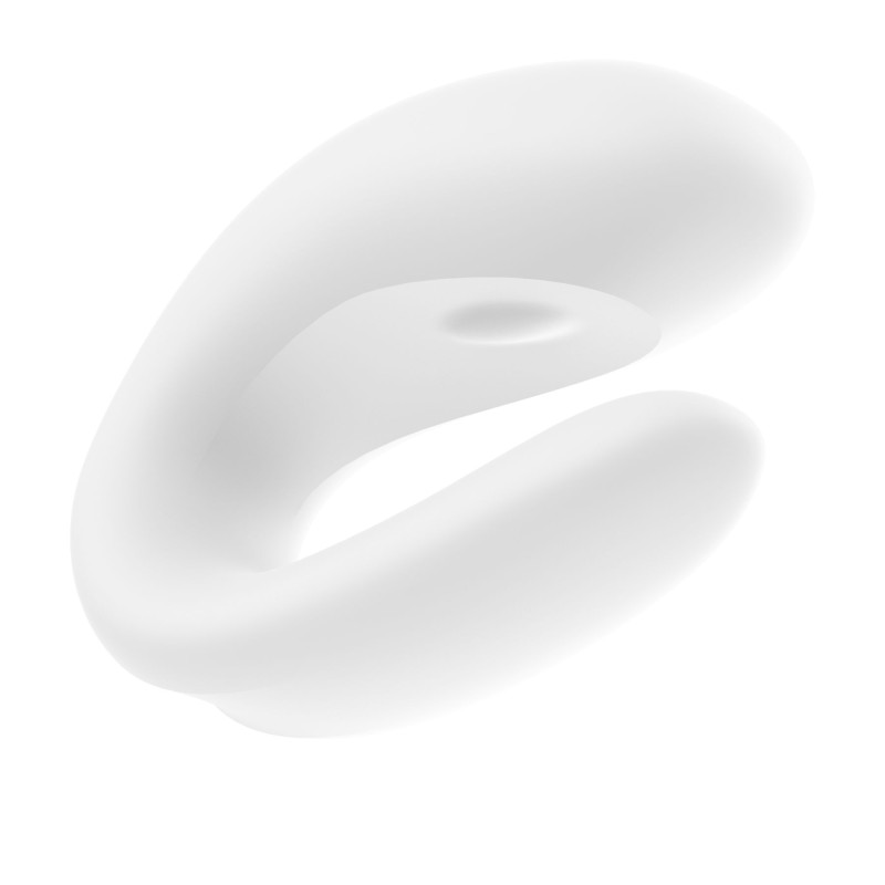 Смарт-вібратор для пар Satisfyer Double Joy білий з широким кліторальним стимулятором